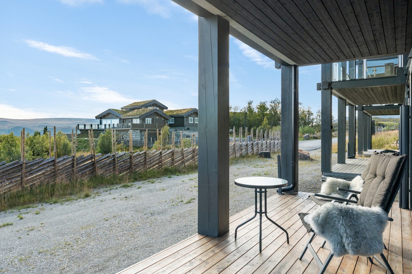 Skigard setter sjarm på uteområde Galleribilde