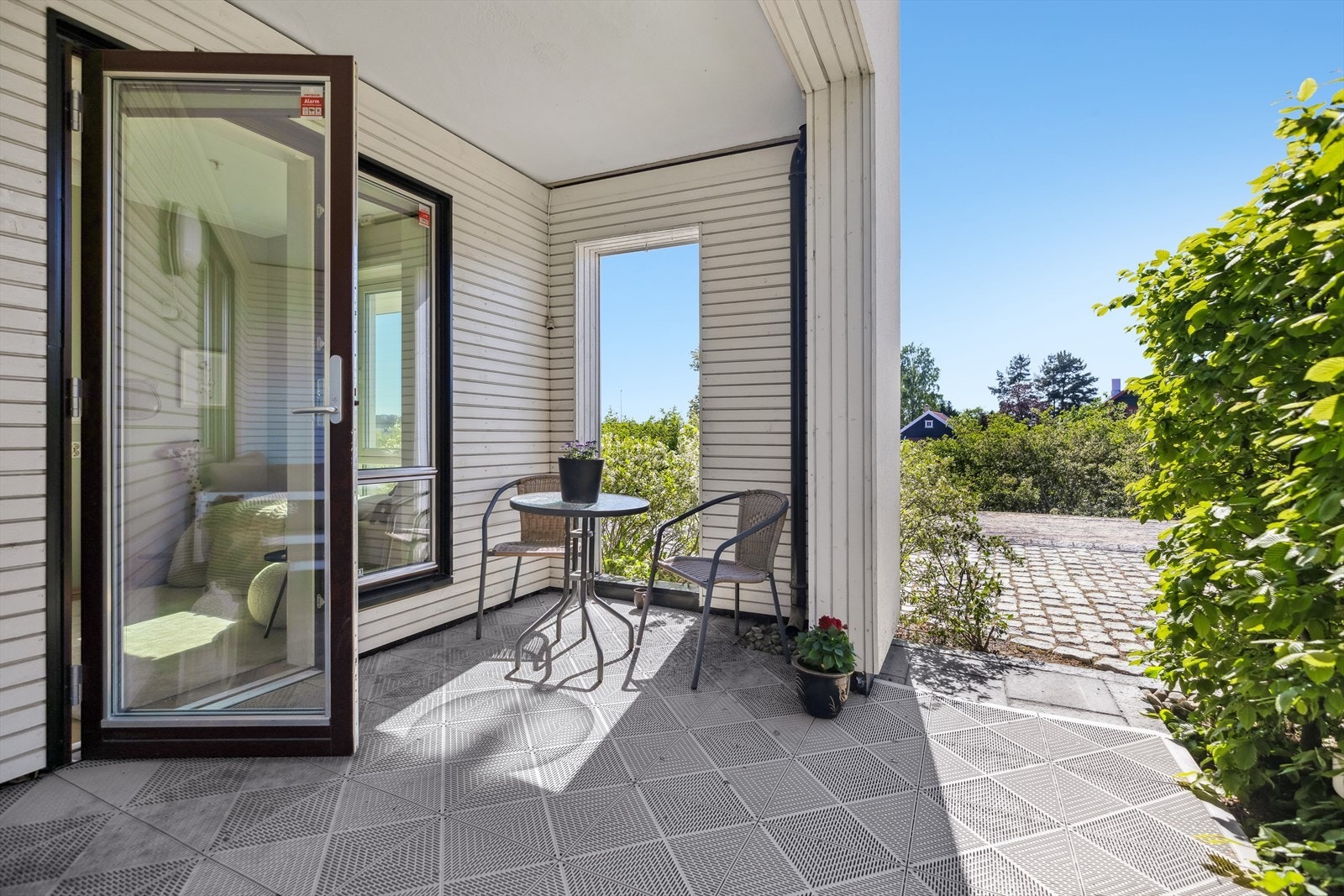 Denne markterrassen har en størrelse på ca. 11 m². Galleribilde