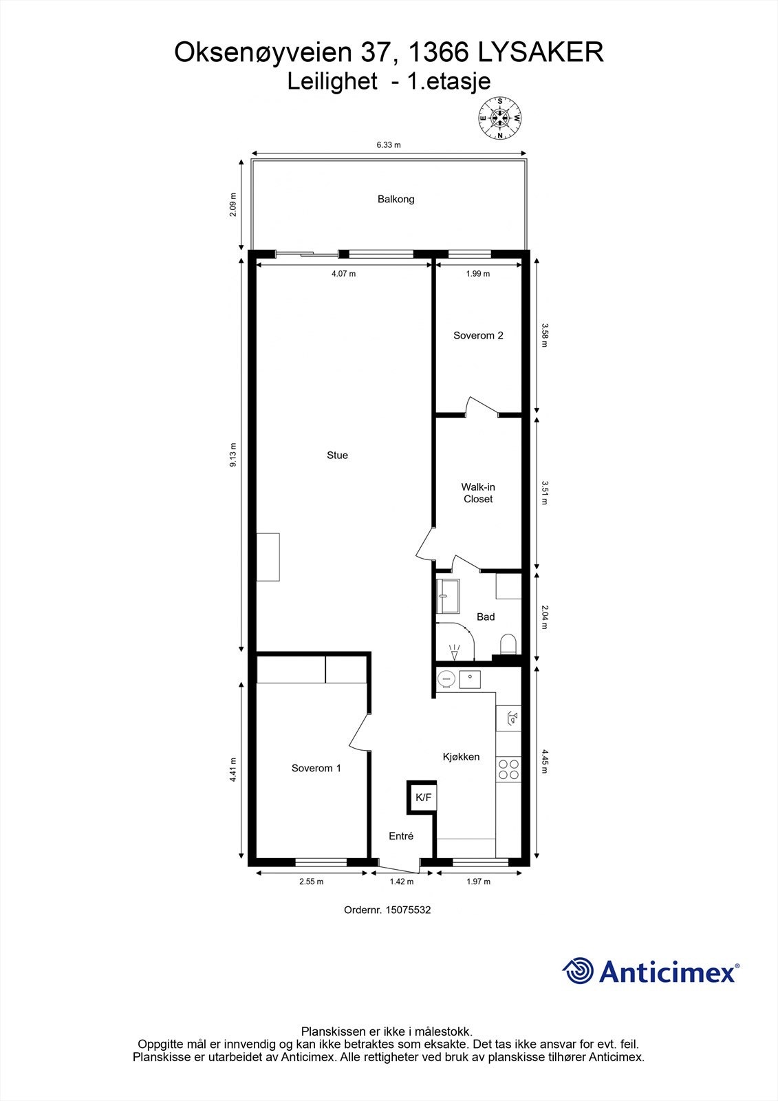 Plantegning Galleribilde