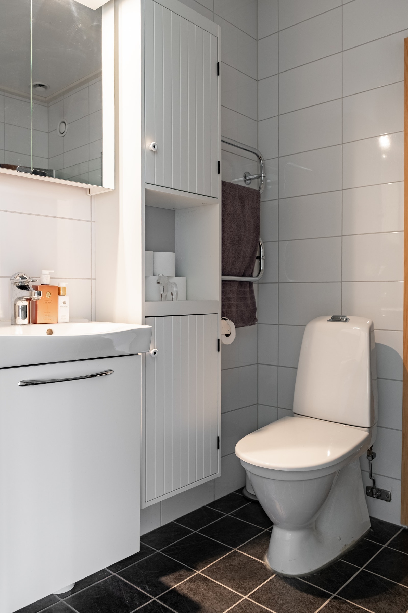 Badrum med dusch och bastu Galleribilde