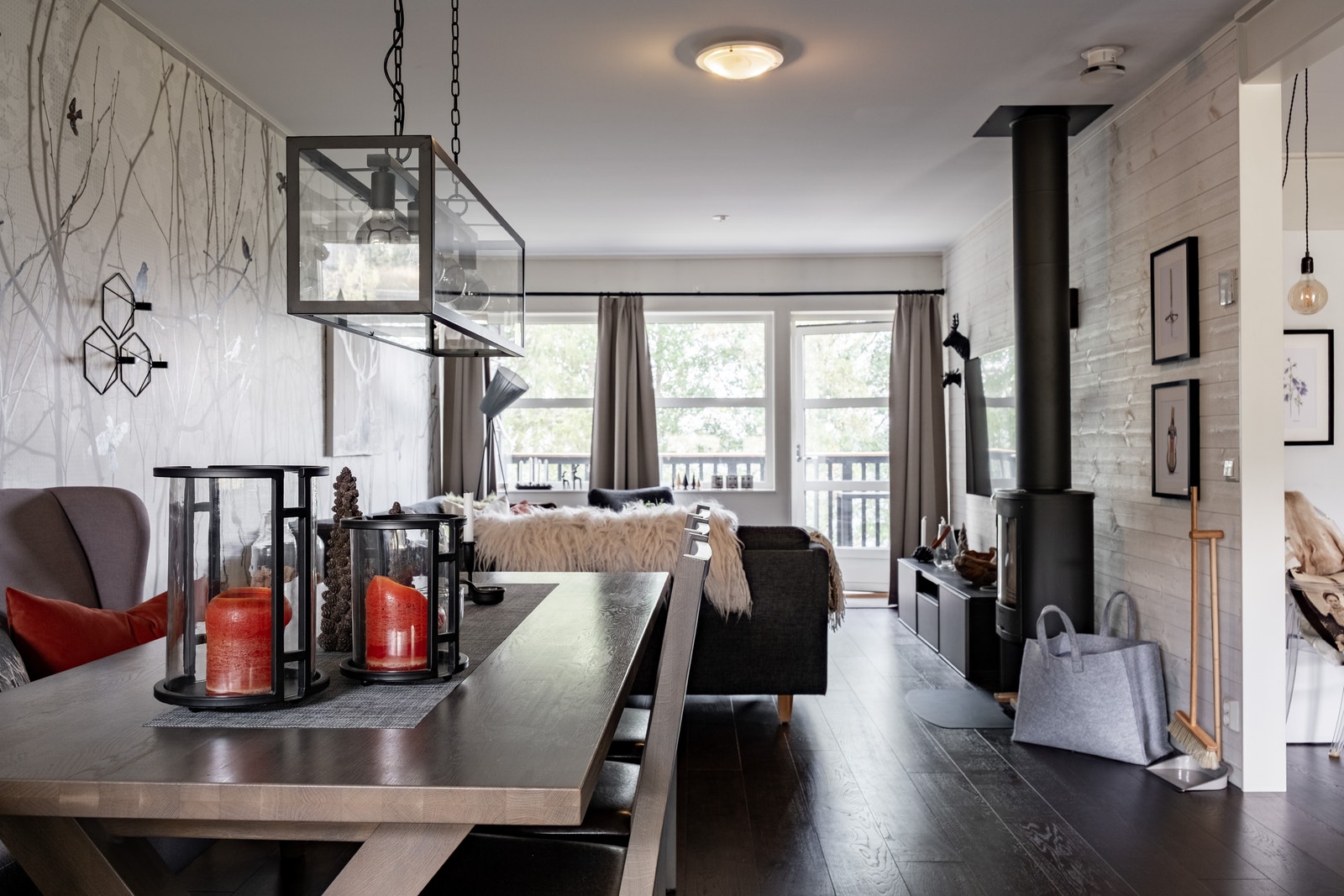 Kök, matplats och vardagsrum Galleribilde