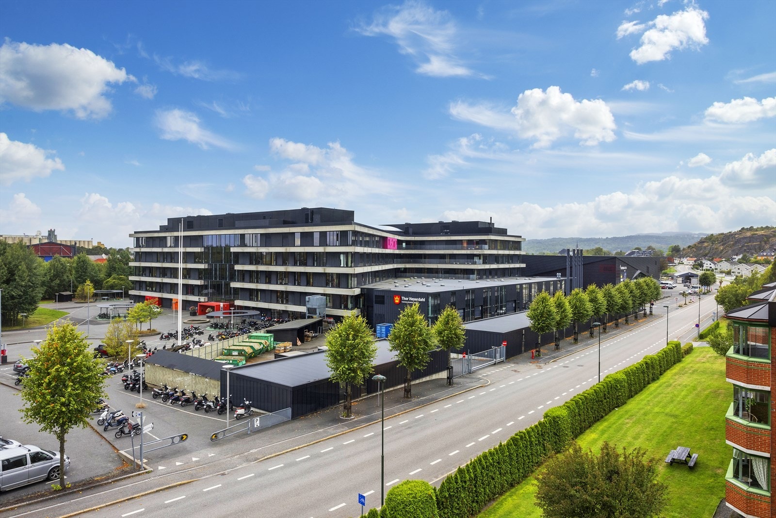 Utsikt fra balkongen Galleribilde