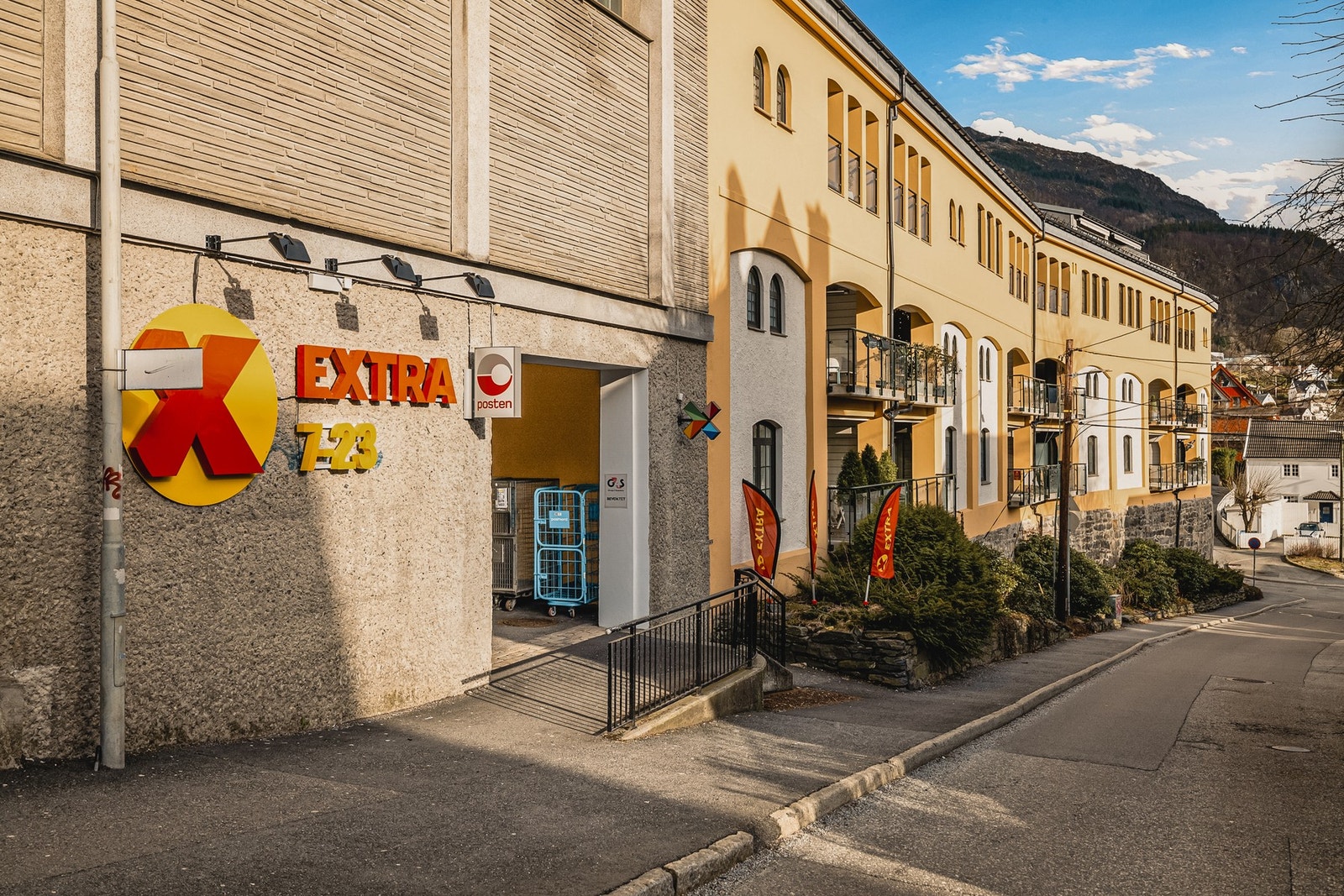 Coop Extra er kun et steinkast unna leiligheten. Galleribilde