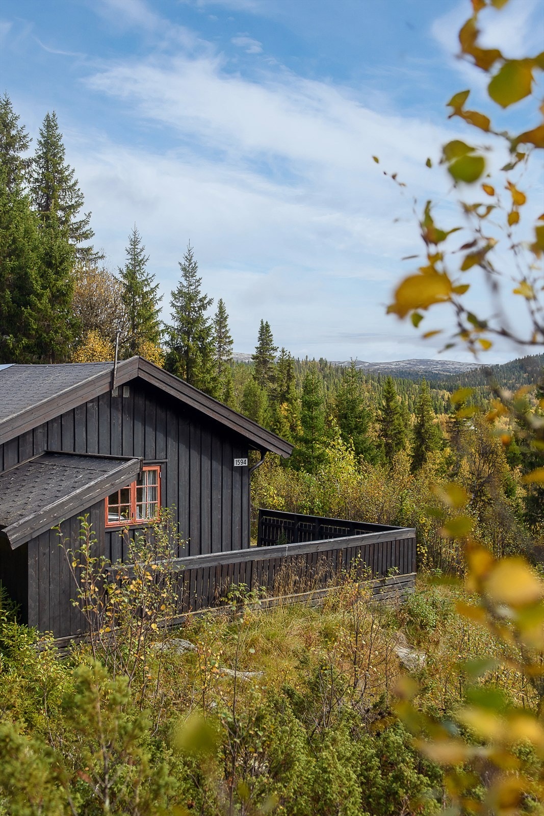 Fritidsbolig med alt på ett plan, i tillegg til et uthus/anneks med utedo og badstue. Galleribilde