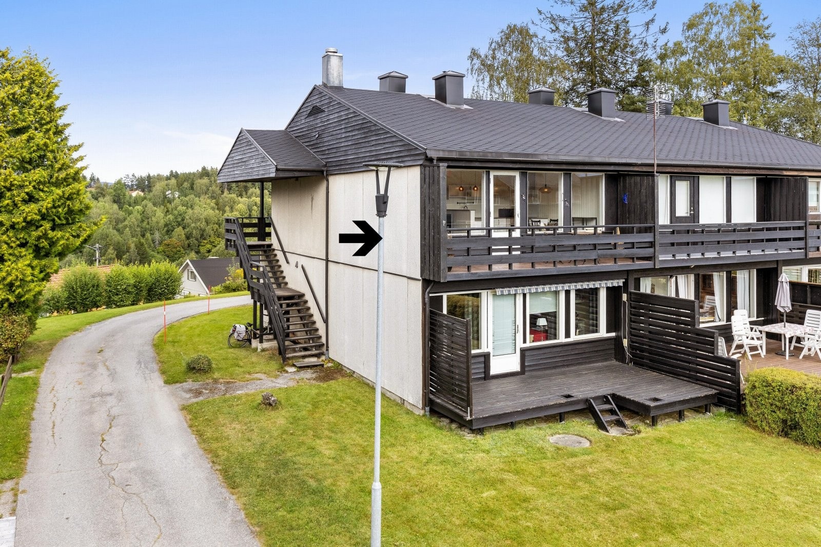 En velholdt leilighet sentralt i Hønefoss. Galleribilde