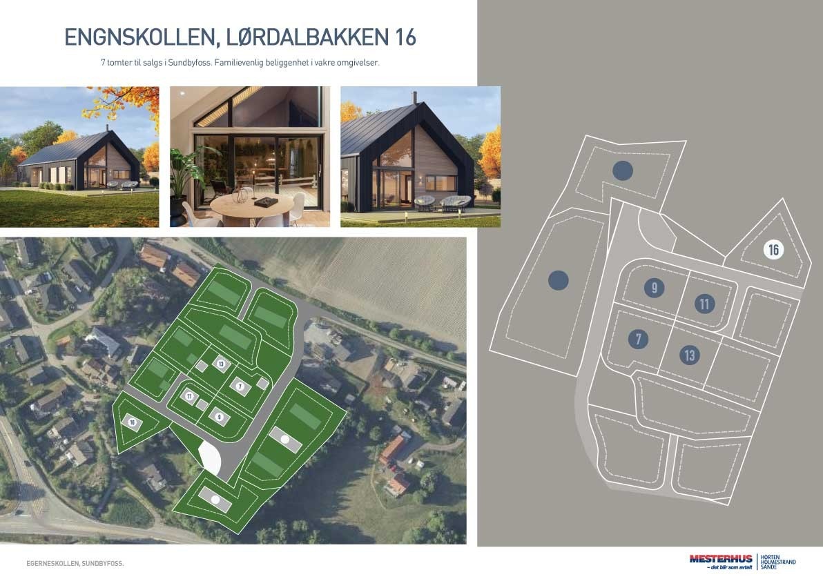 Lørdalbakken 16 - Pris 1.350.000;- Areal ca 908m2