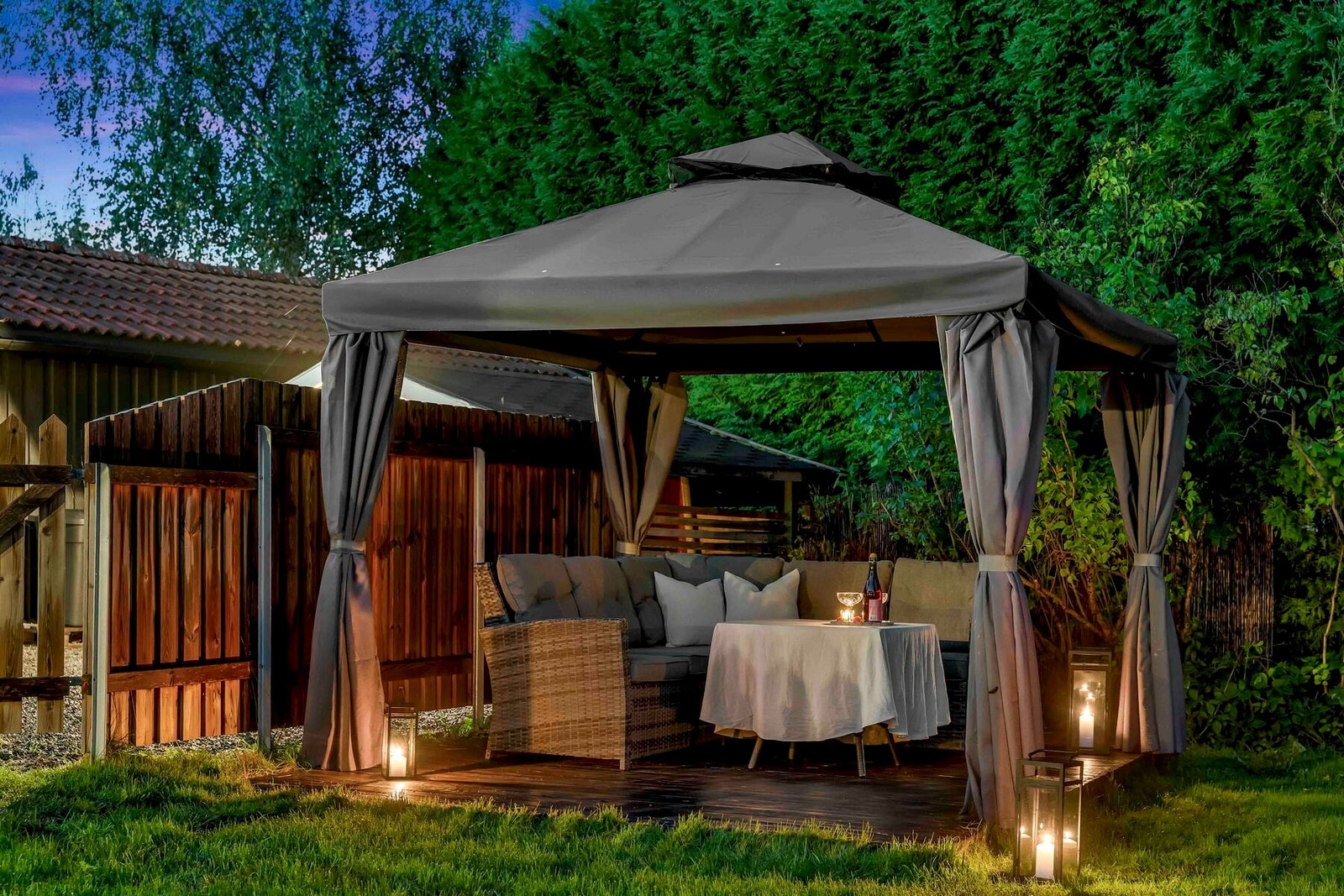 Her kan man nyte kveldene i fred og ro Galleribilde