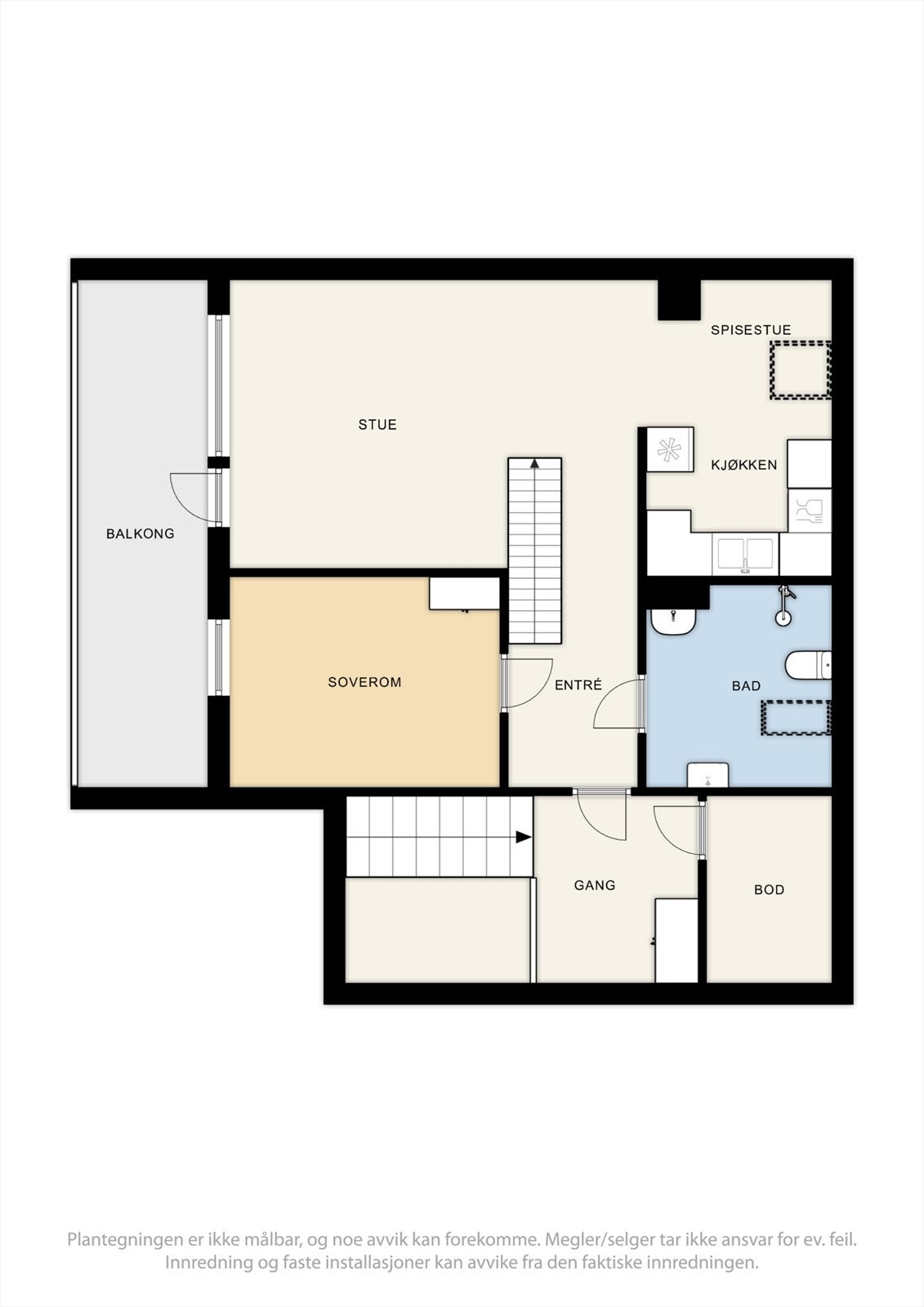 Plantegning 2. etasje Galleribilde