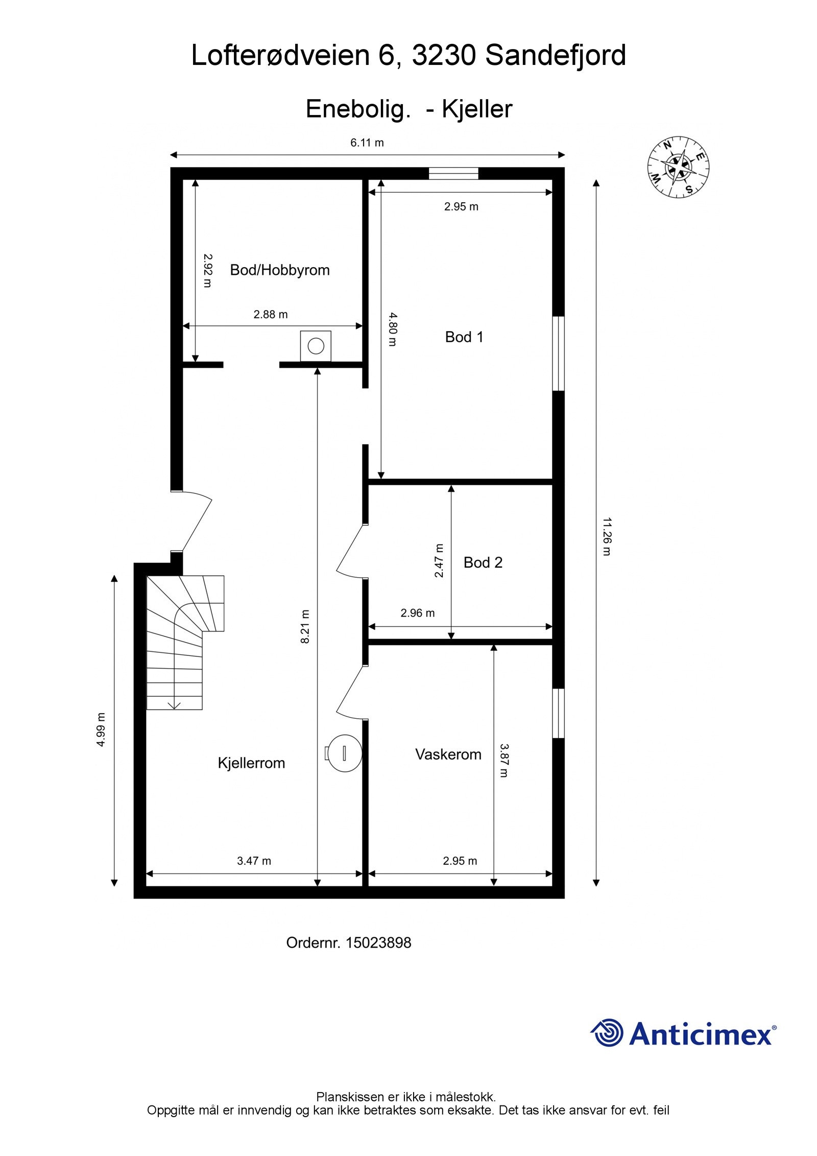 Gjør deg kjent med planløsningen - kjeller Galleribilde