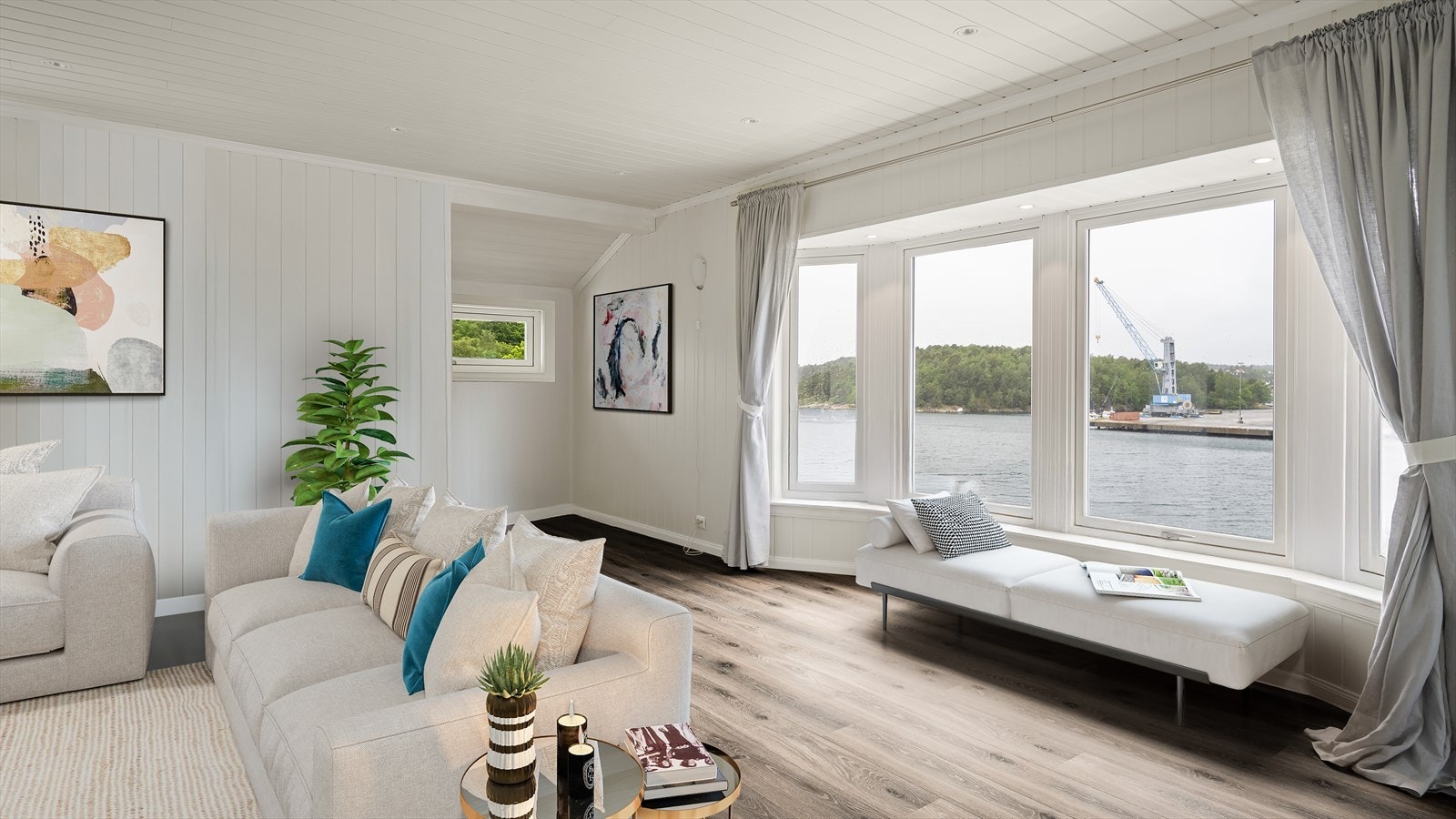 Virituelt redigert bilde for å vise mulig møblering Galleribilde