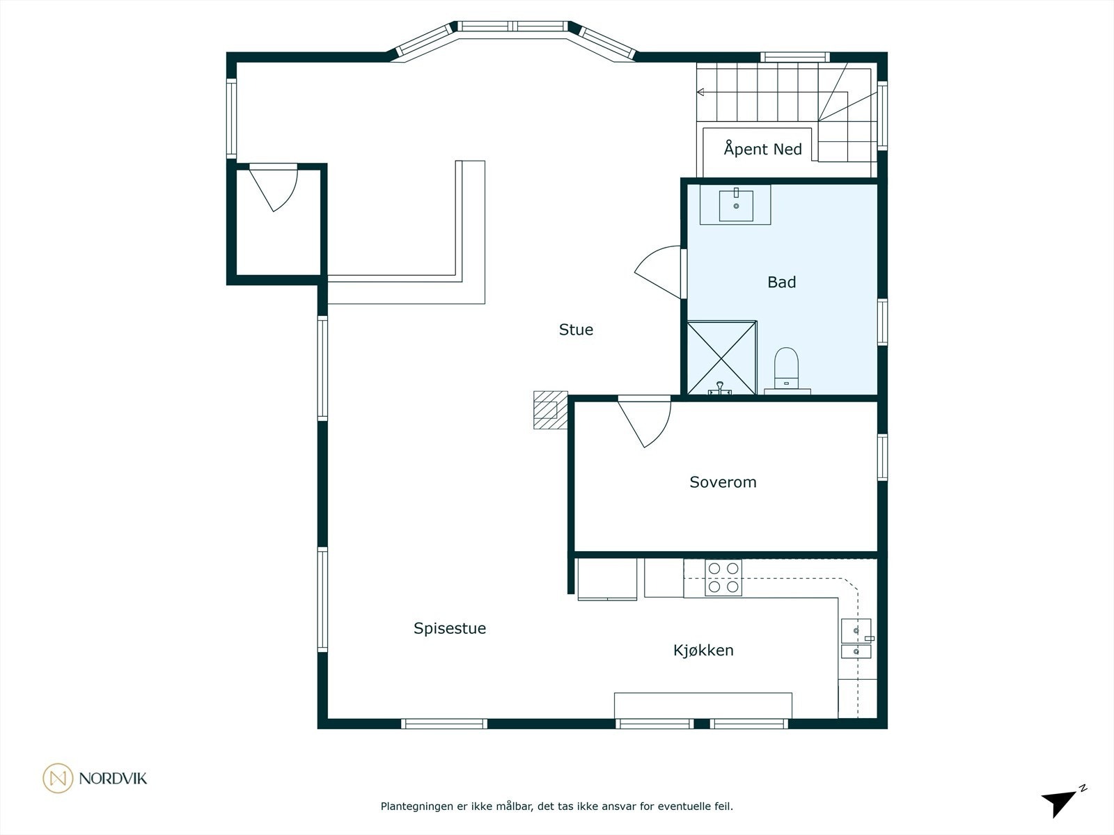 Plantegning 2. etasje Galleribilde