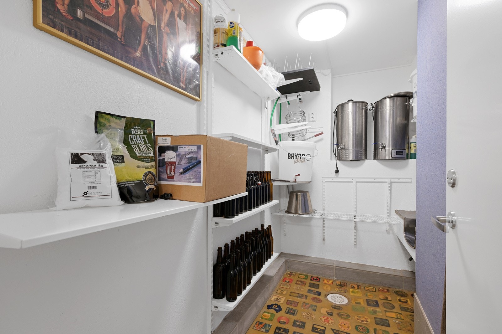 I den innholdsrike kjelleren er det også eget ølbryggerrom Galleribilde