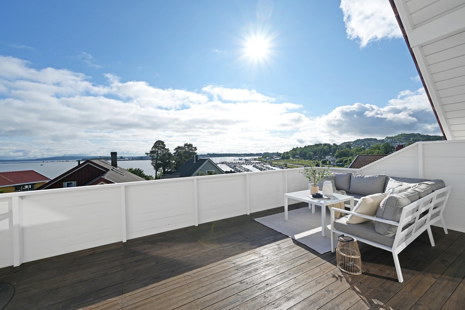 Terrasseutsikt Galleribilde