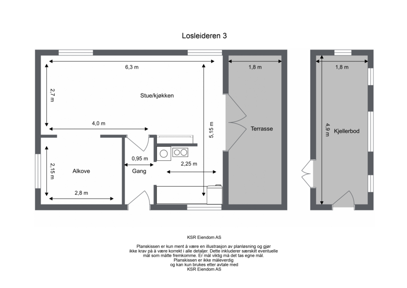 Plantegninger fra takstmann Galleribilde
