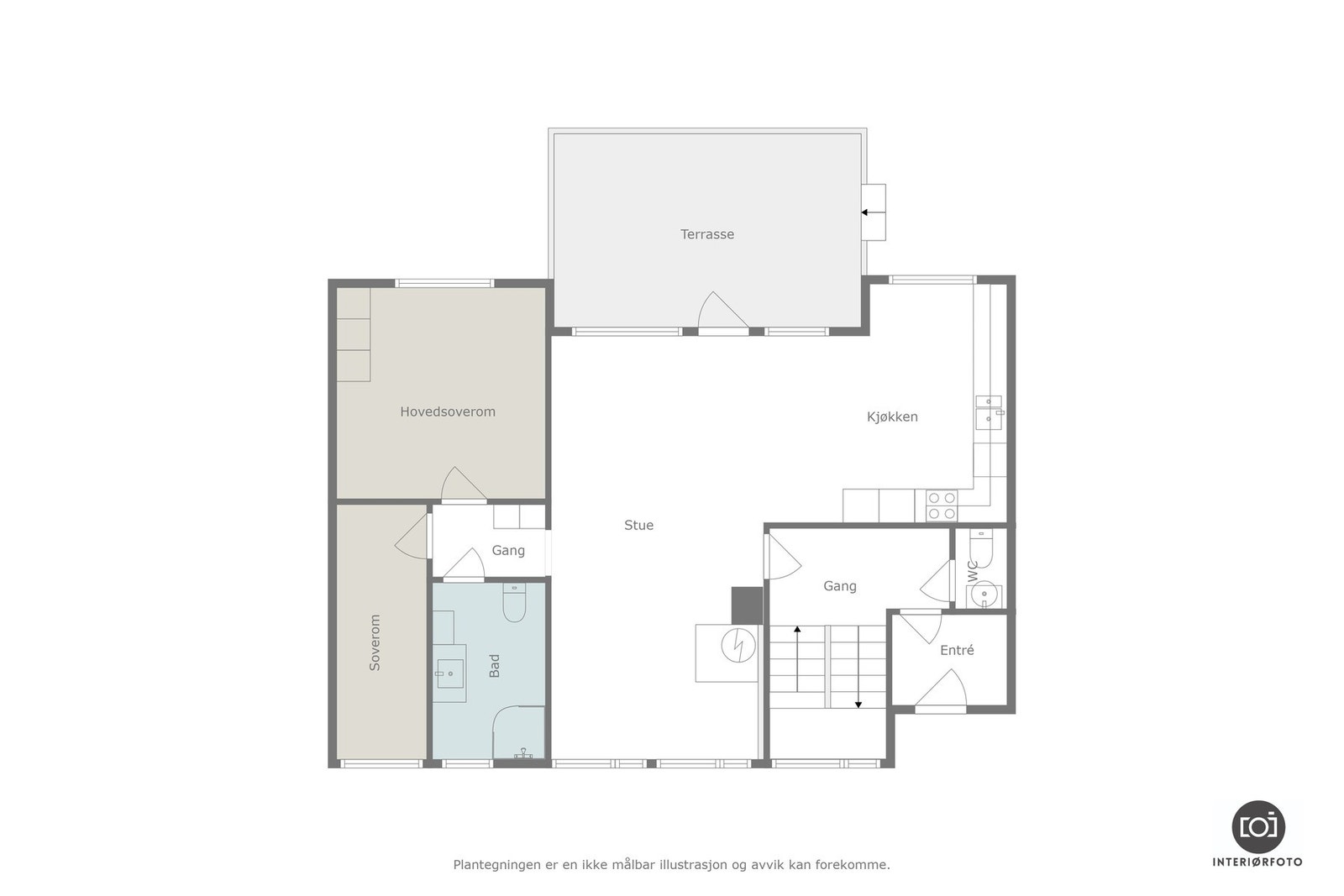 Plantegning hovedetasje Galleribilde