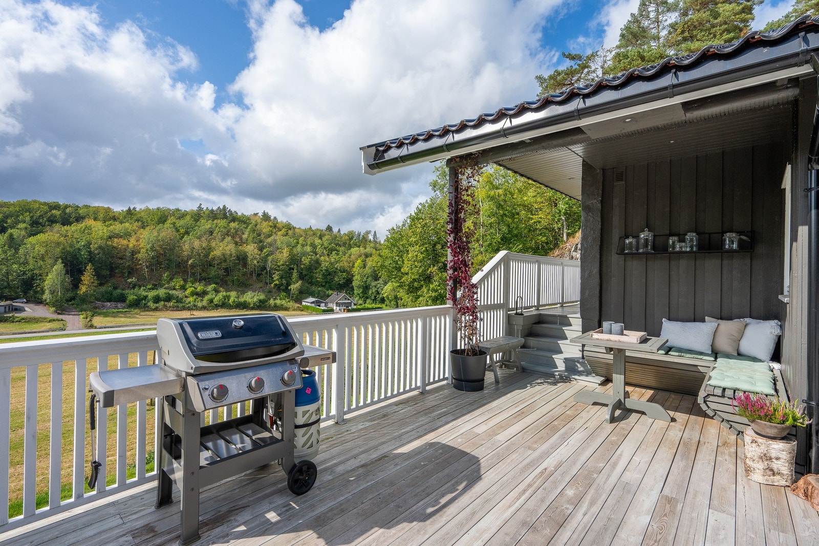 Her er det bare å invitere venner og familie til grilling i landlige omgivelser. Galleribilde