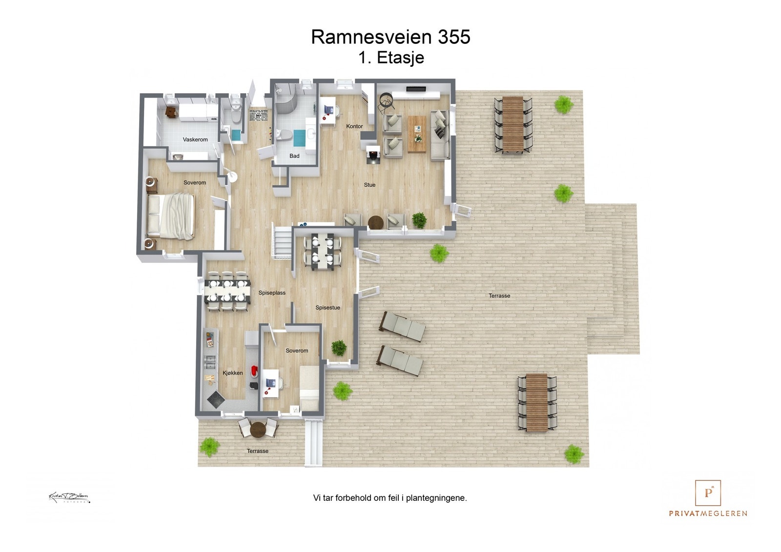 Plantegning 1. etasje Galleribilde
