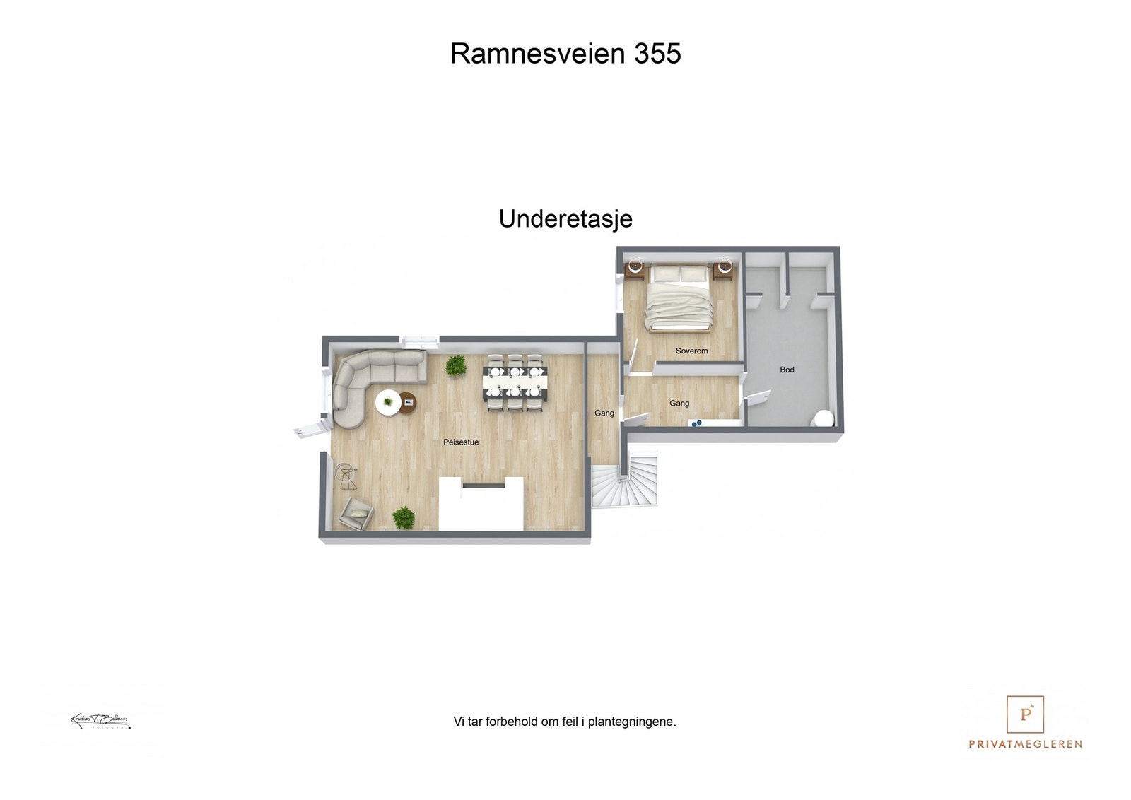 Plantegning underetasje Galleribilde