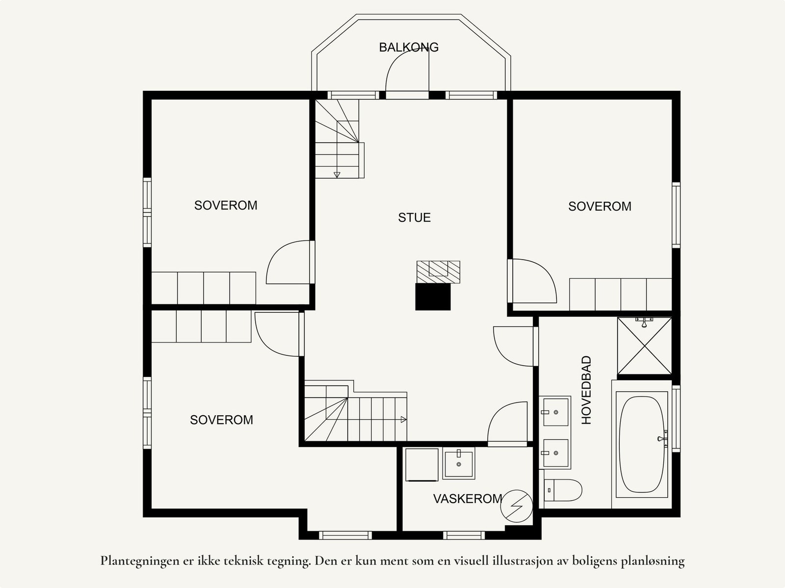 Plantegning 2. etasje. Galleribilde