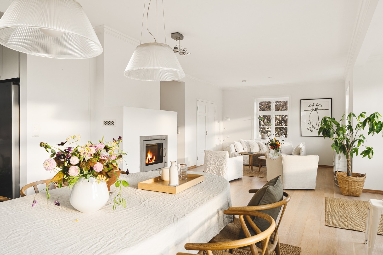 Covent balansert ventilasjon med varmegjenvinning sørger for godt inneklima. Galleribilde