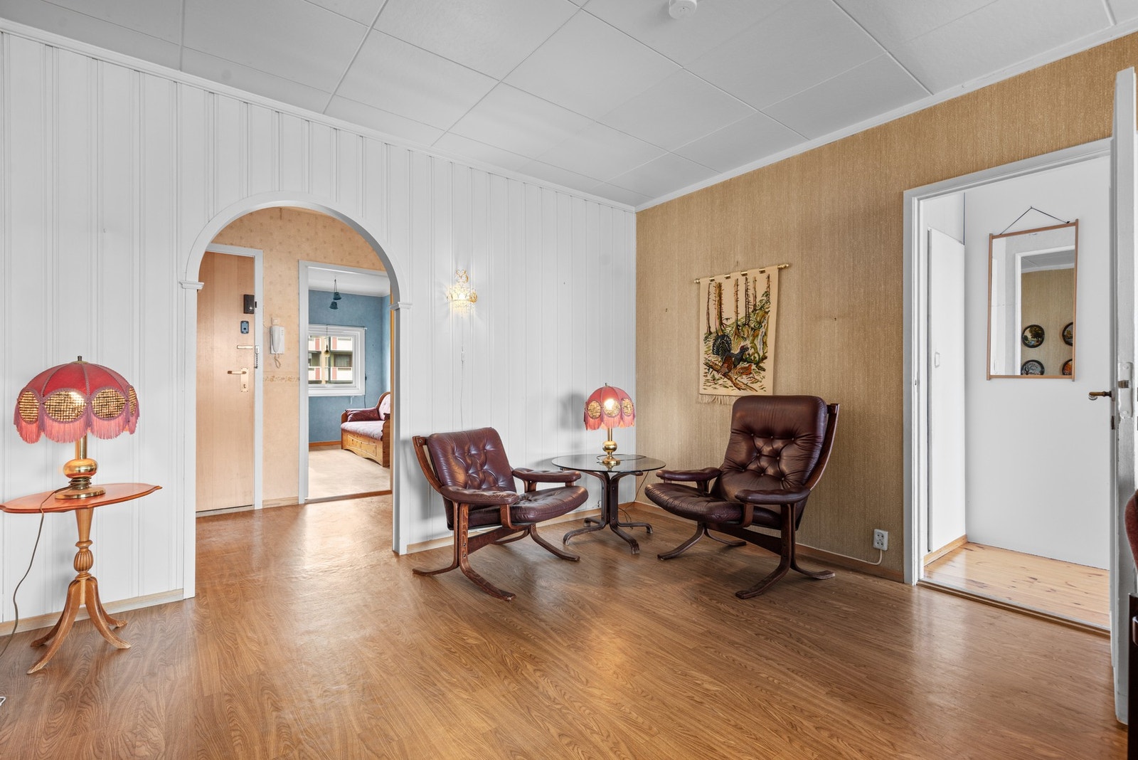 I den ene enden av stuen er det plass til spisebord om ønskelig Galleribilde