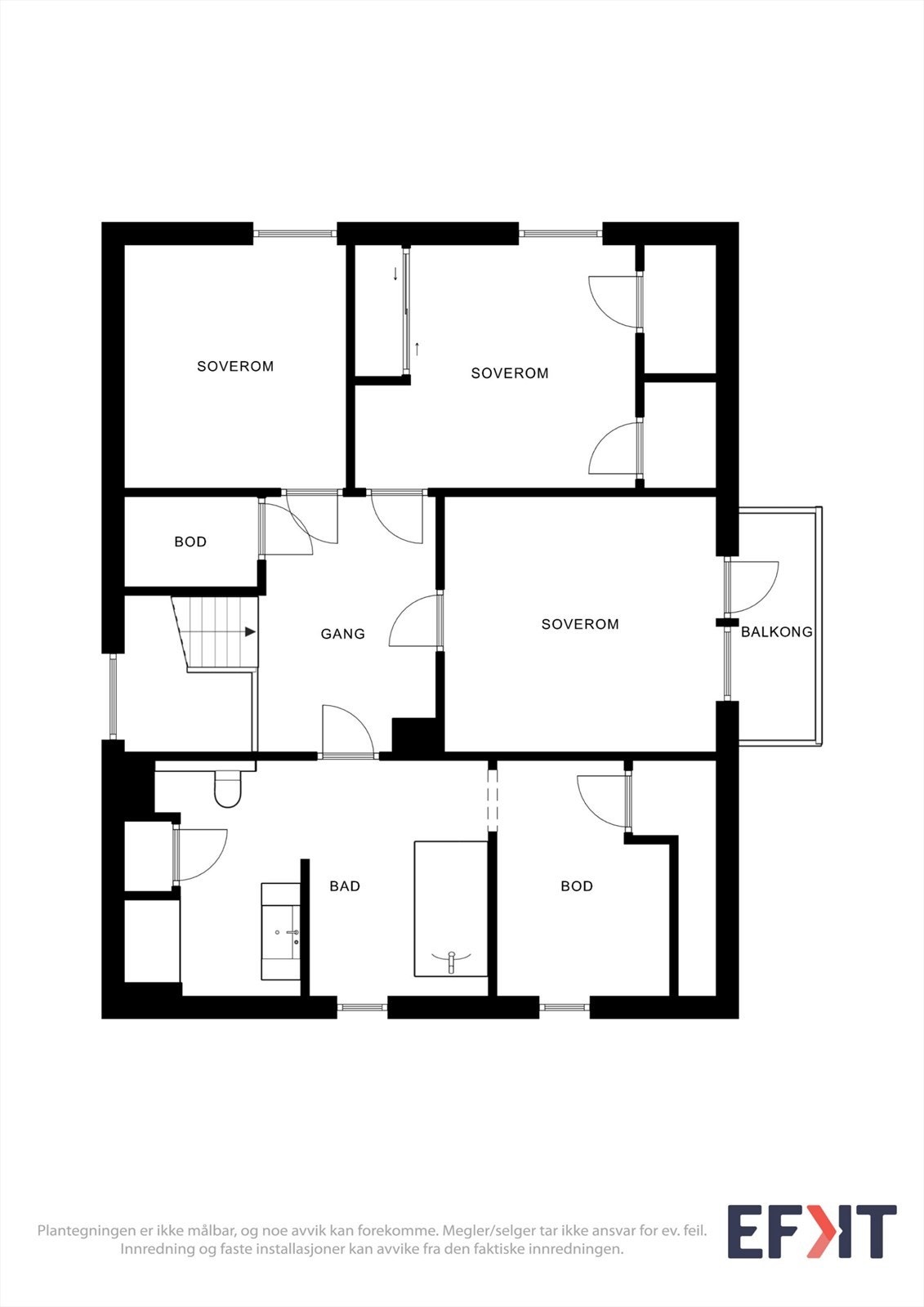Plantegning 2. etasje Galleribilde