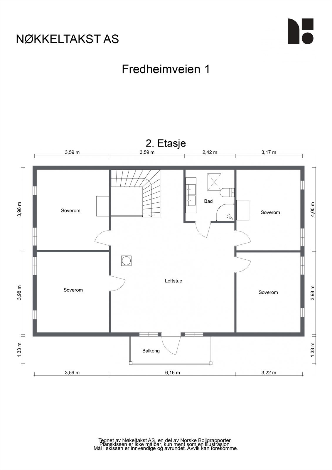 Plantegning 2.etg. Galleribilde