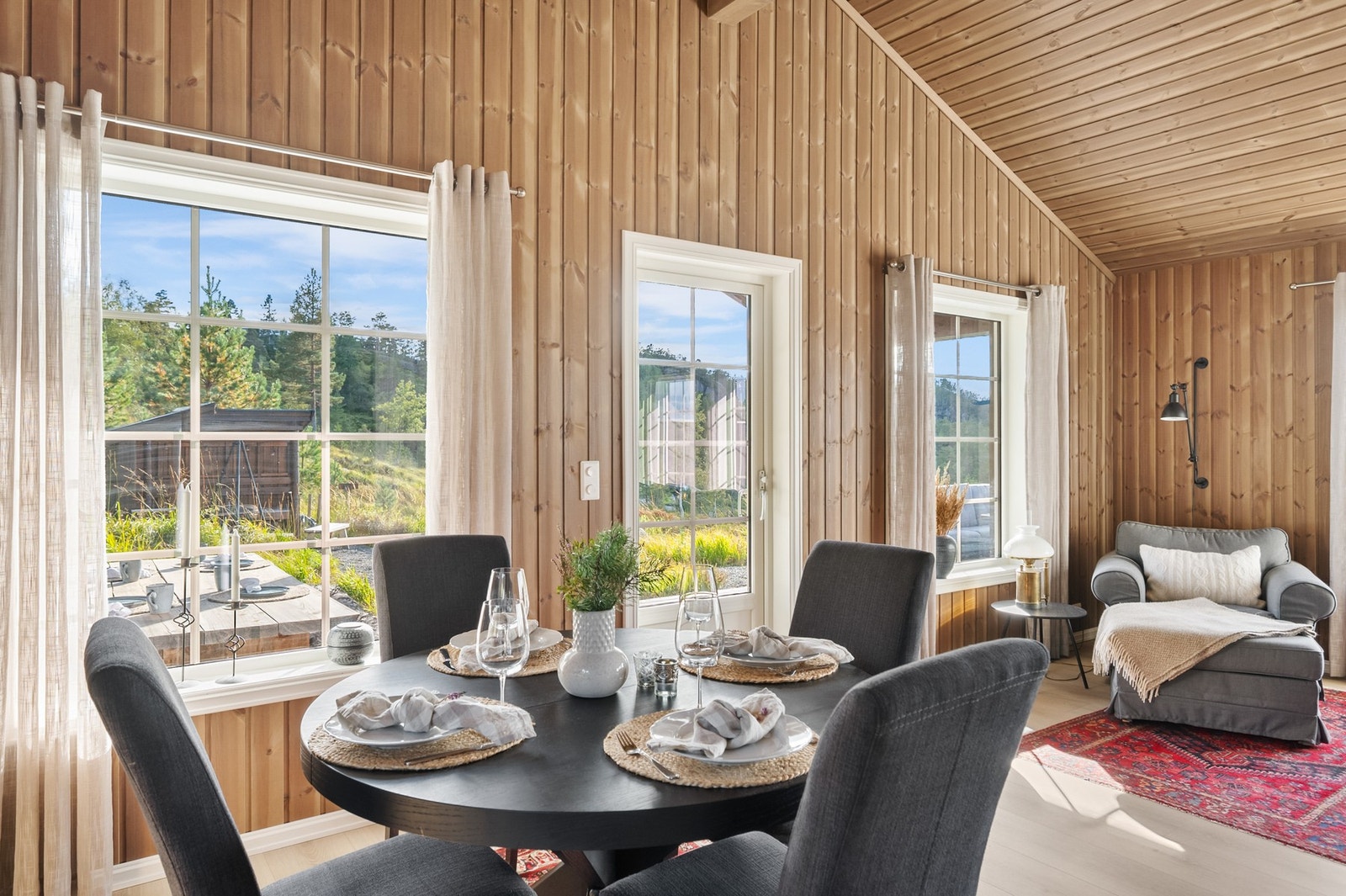 Hytta leveres fult møblert. Galleribilde