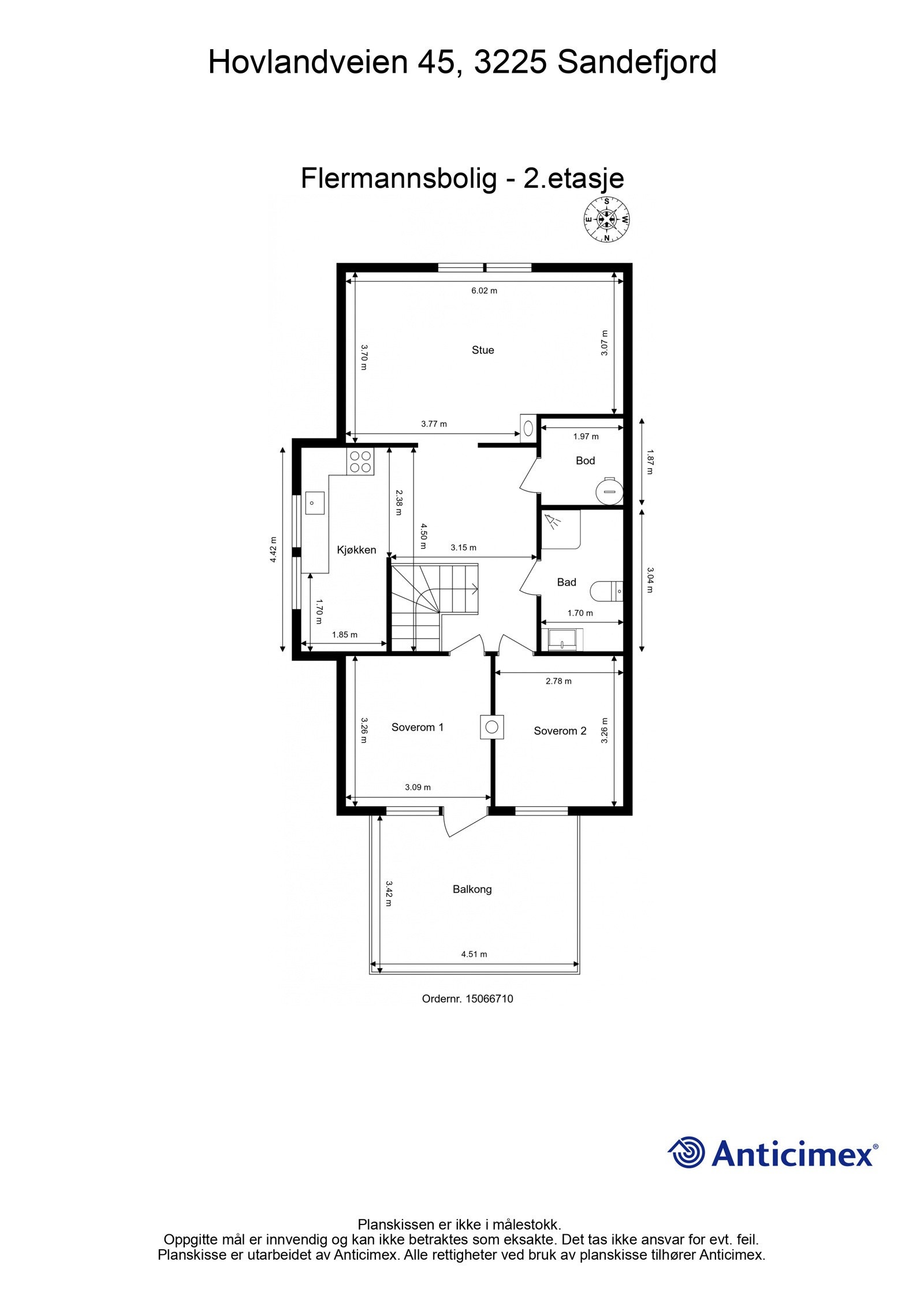 Plantegning 2.etasje Galleribilde