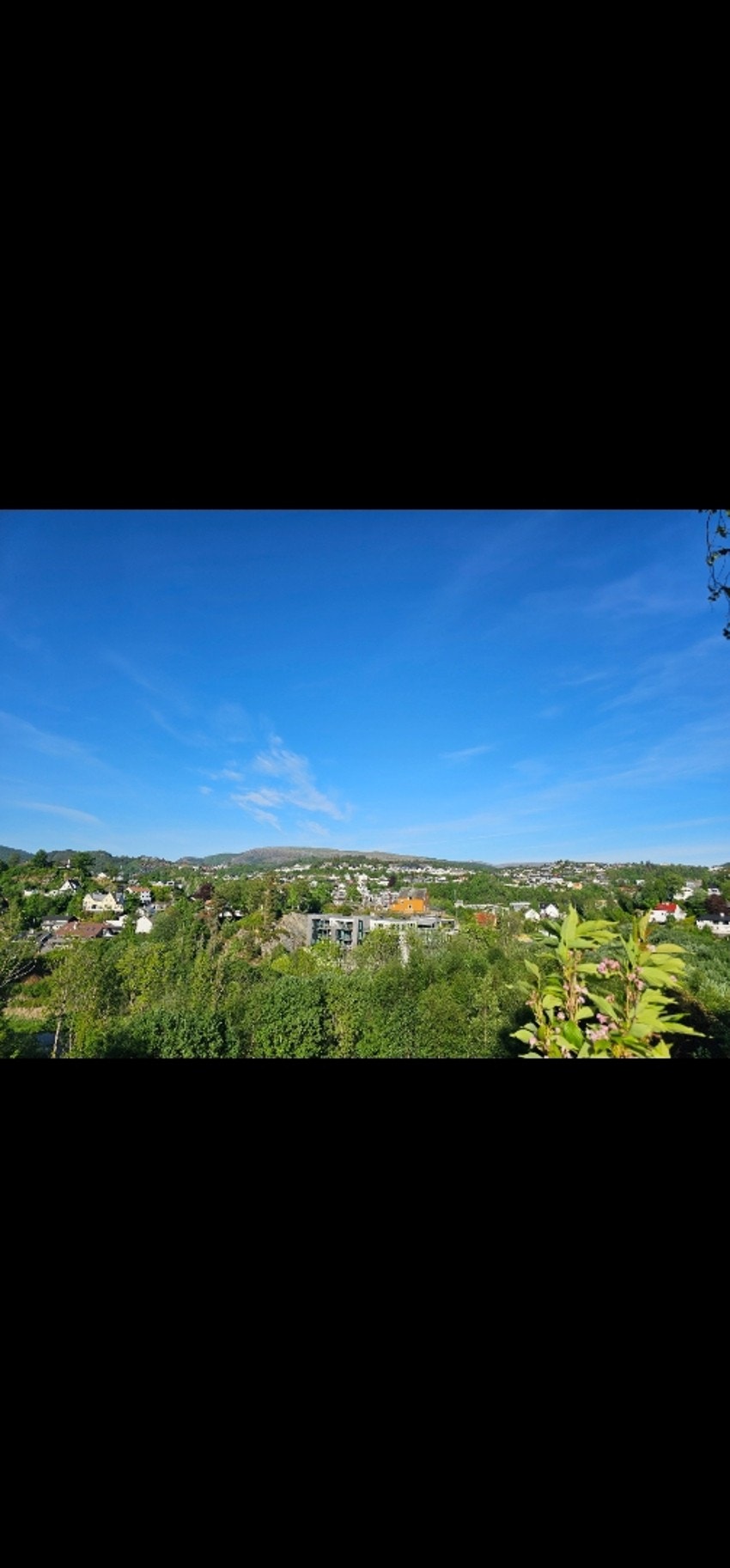 Utsikt fra eiendommen. Bildet er tatt av selger. Galleribilde