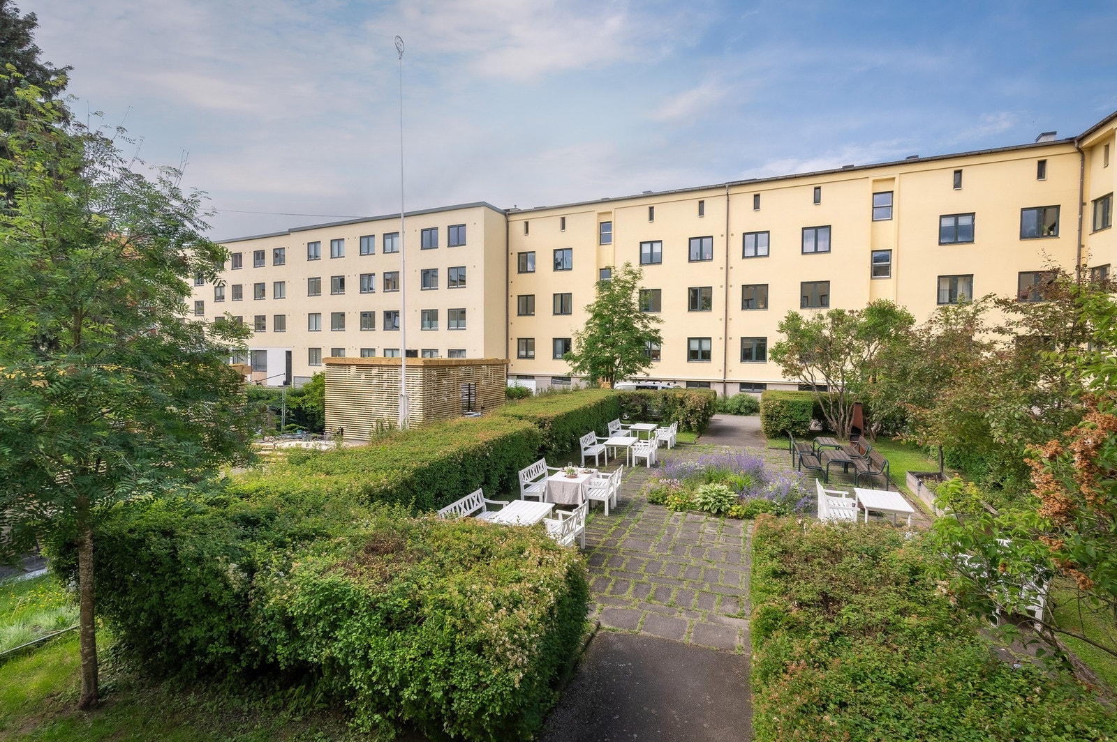 Borettslaget har stor og fine fellesområder til bruk av beboere. Galleribilde