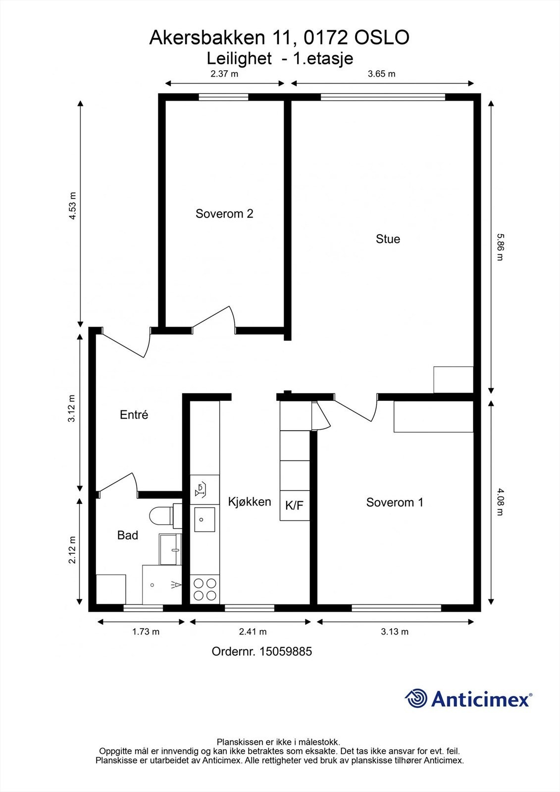 Plantegning Galleribilde