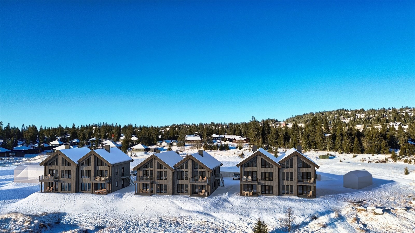 Leilighetene har svært attraktiv og sentralt beliggenhet. Skiløyper og turstier i umiddelbar nærhet. Alt av servicefasiliteter i kort gangavstand. På jakt etter en enkel tilværelse når du har fri Da er dette noe for deg!. Galleribilde