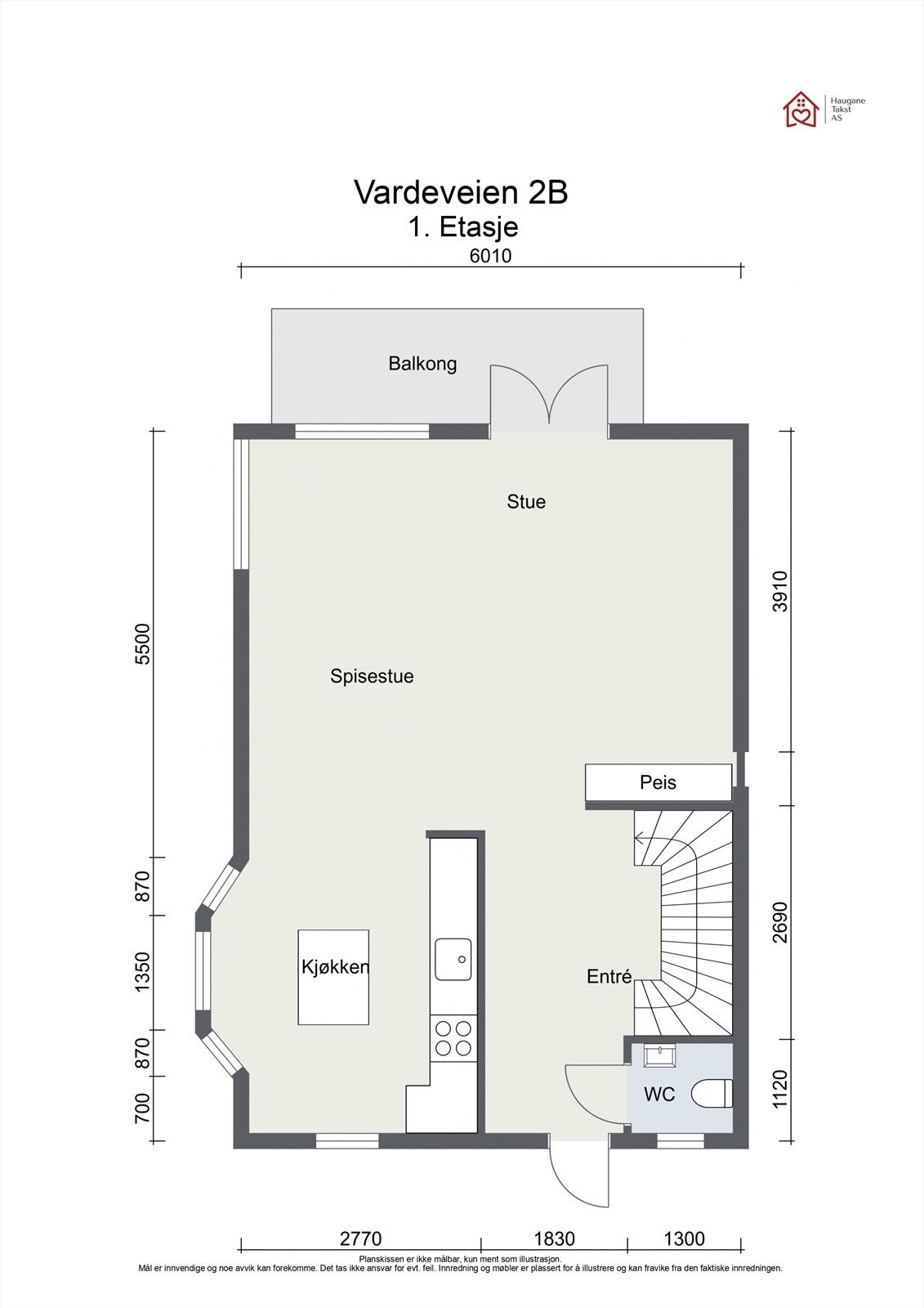 Plantegning 1.Etasje inngang bakside hus Galleribilde
