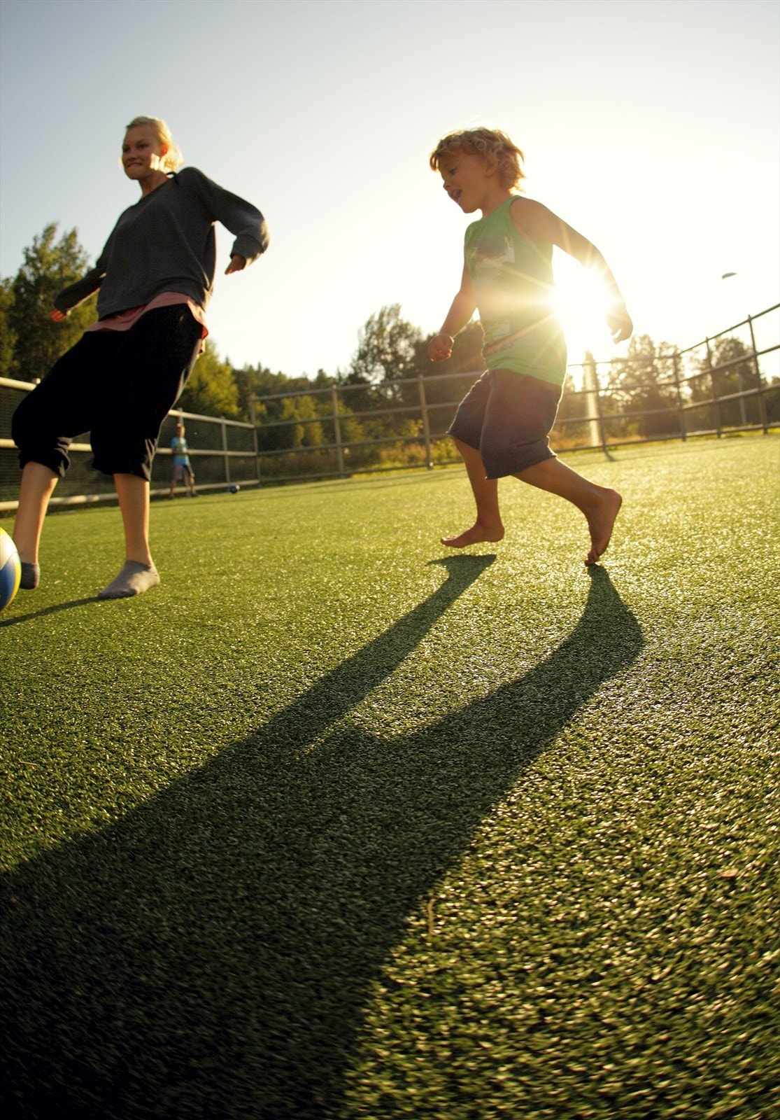 Ballbinge på Sørlandet Feriesenter, som også kan benyttes av fastboende Galleribilde