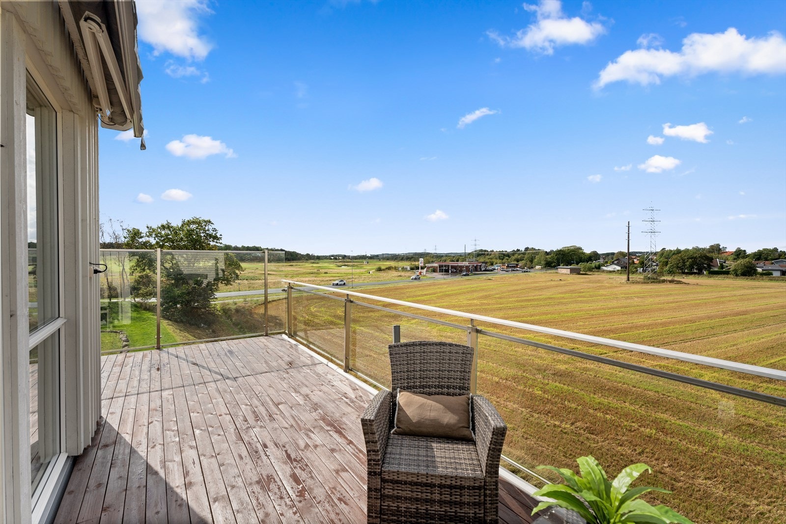 Utsikt fra terrassen. Galleribilde