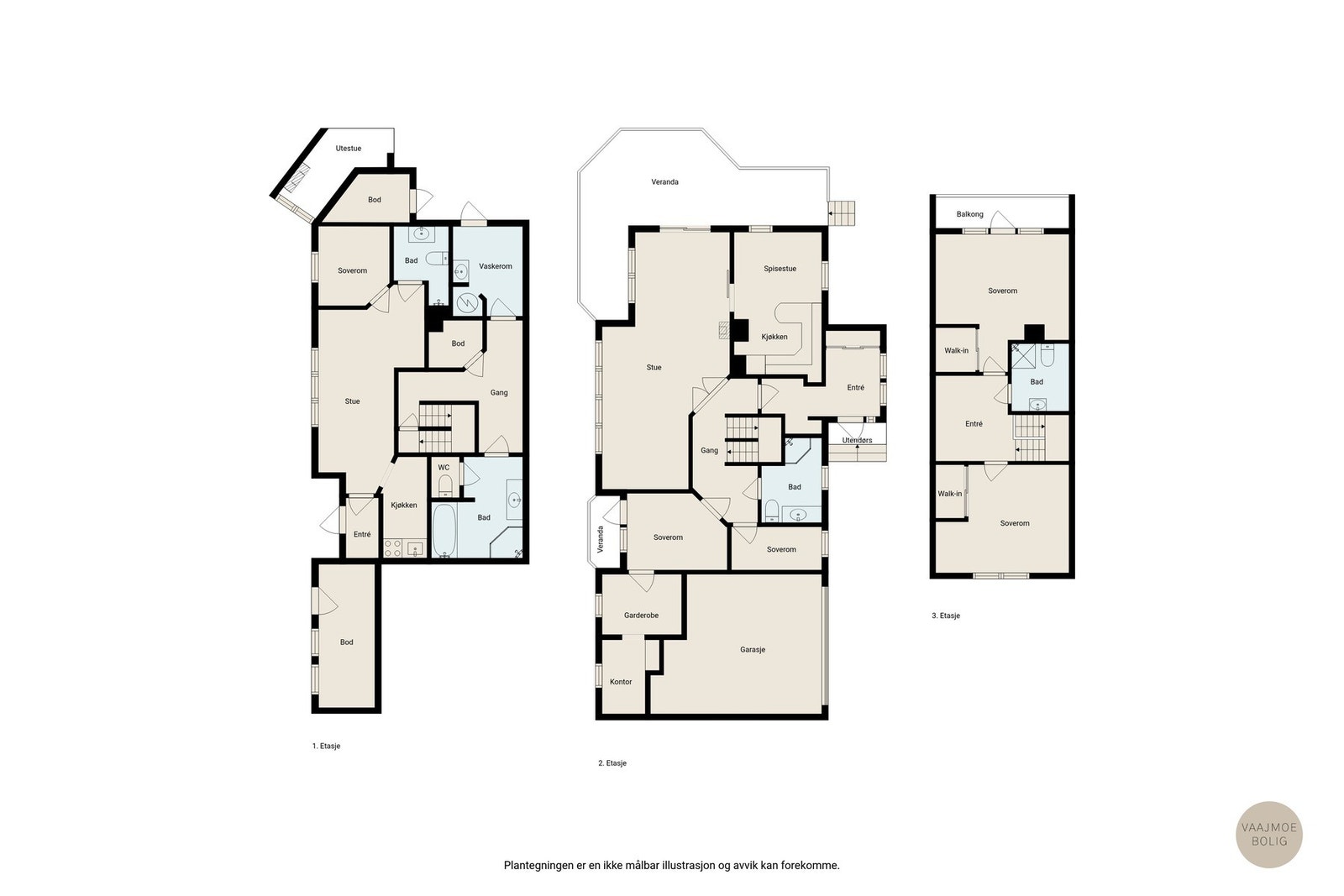 Samlet plantegning Galleribilde