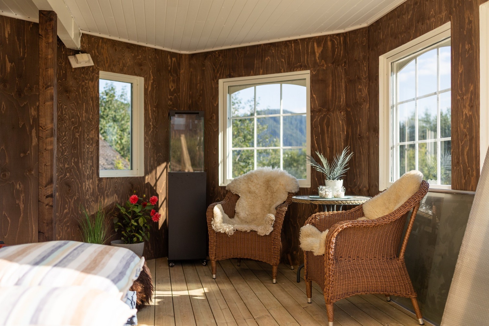 Her kan man nyte kvelder ute selv når kulden kommer Galleribilde