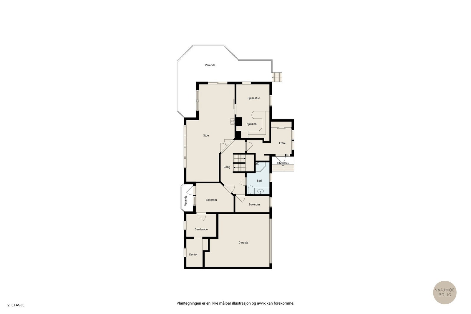 Gjøre deg kjent med planløsningen for hovedetasjen Galleribilde