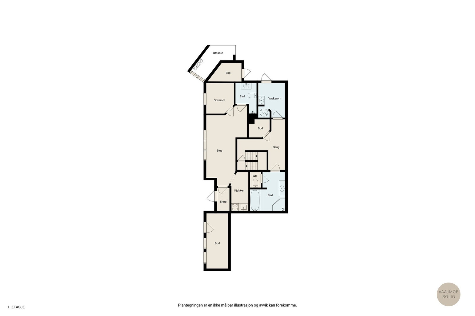 Plantegning sokkeletasje Galleribilde