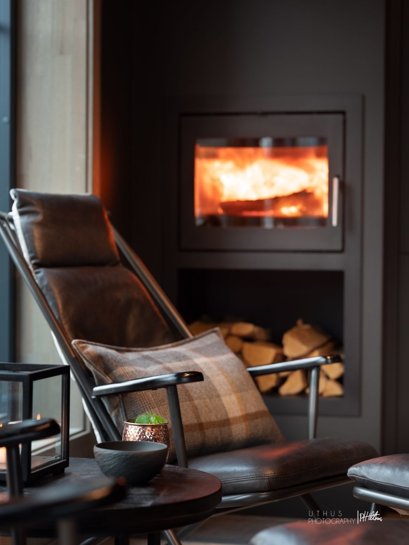 Peisen gir en lun atmosfære. Galleribilde