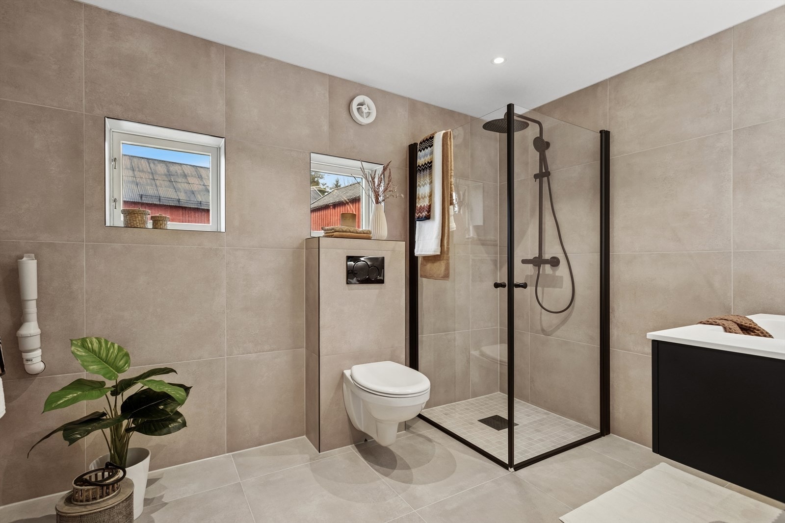 Her er det også opplegg for vaskemaskin. Galleribilde