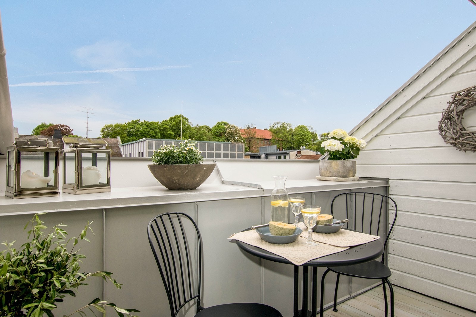 Balkong med gode solforhold. Galleribilde