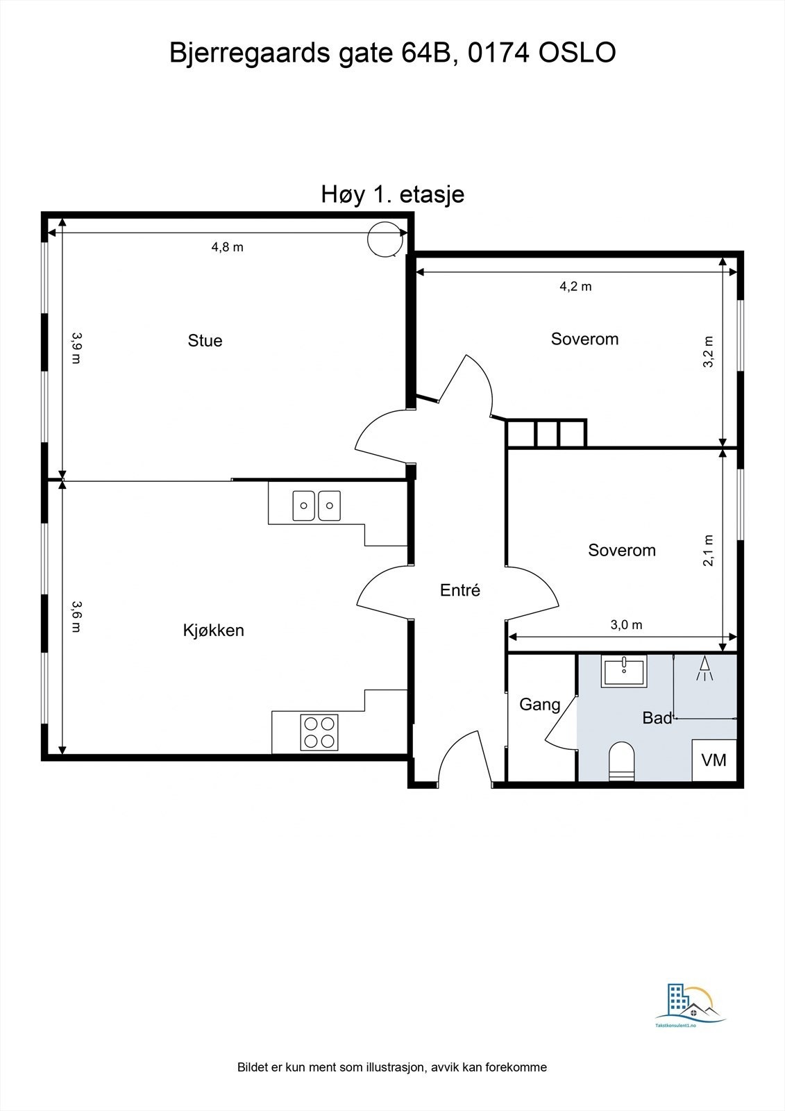 Plantegning til orientering. Galleribilde