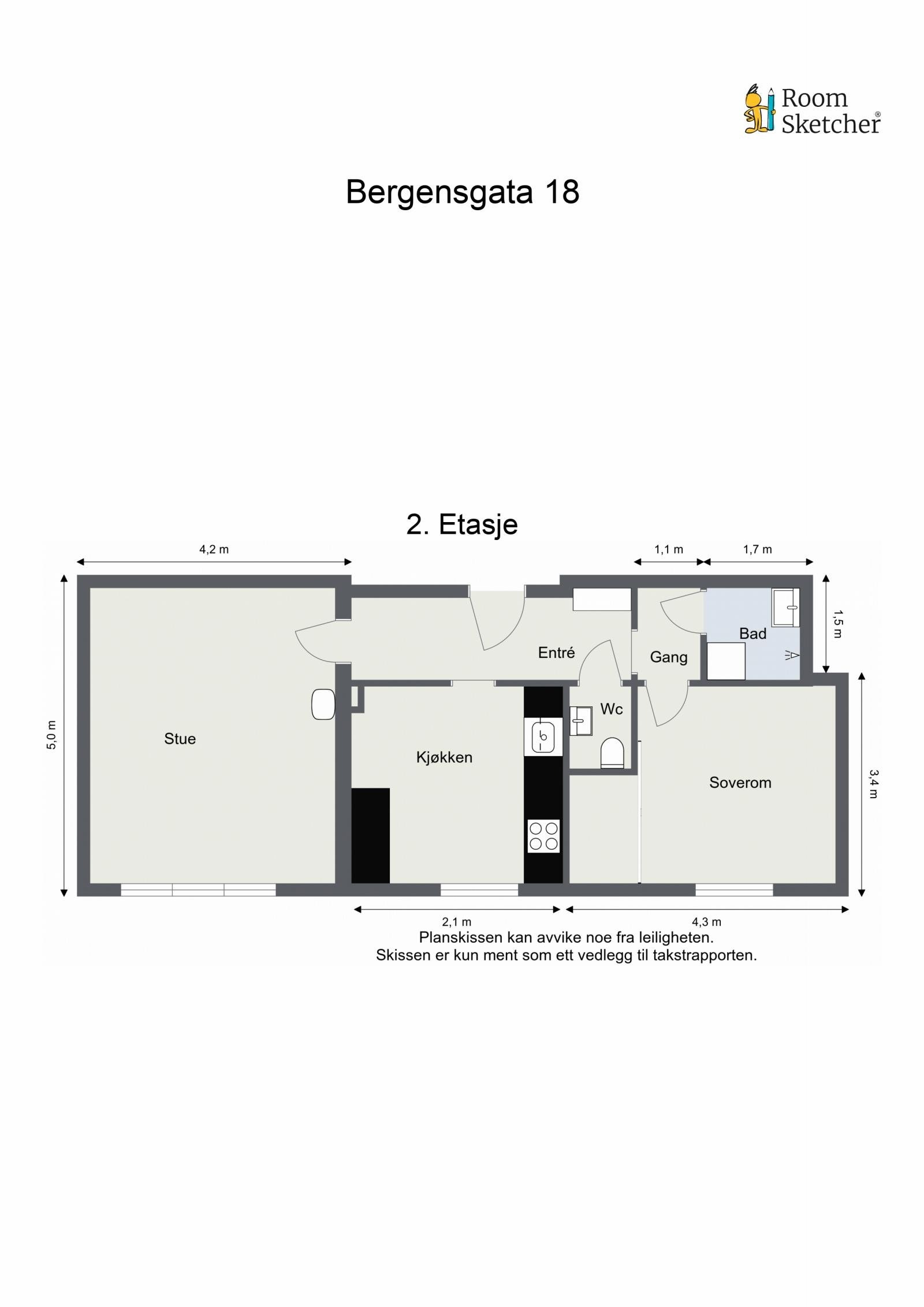 Plantegning Galleribilde
