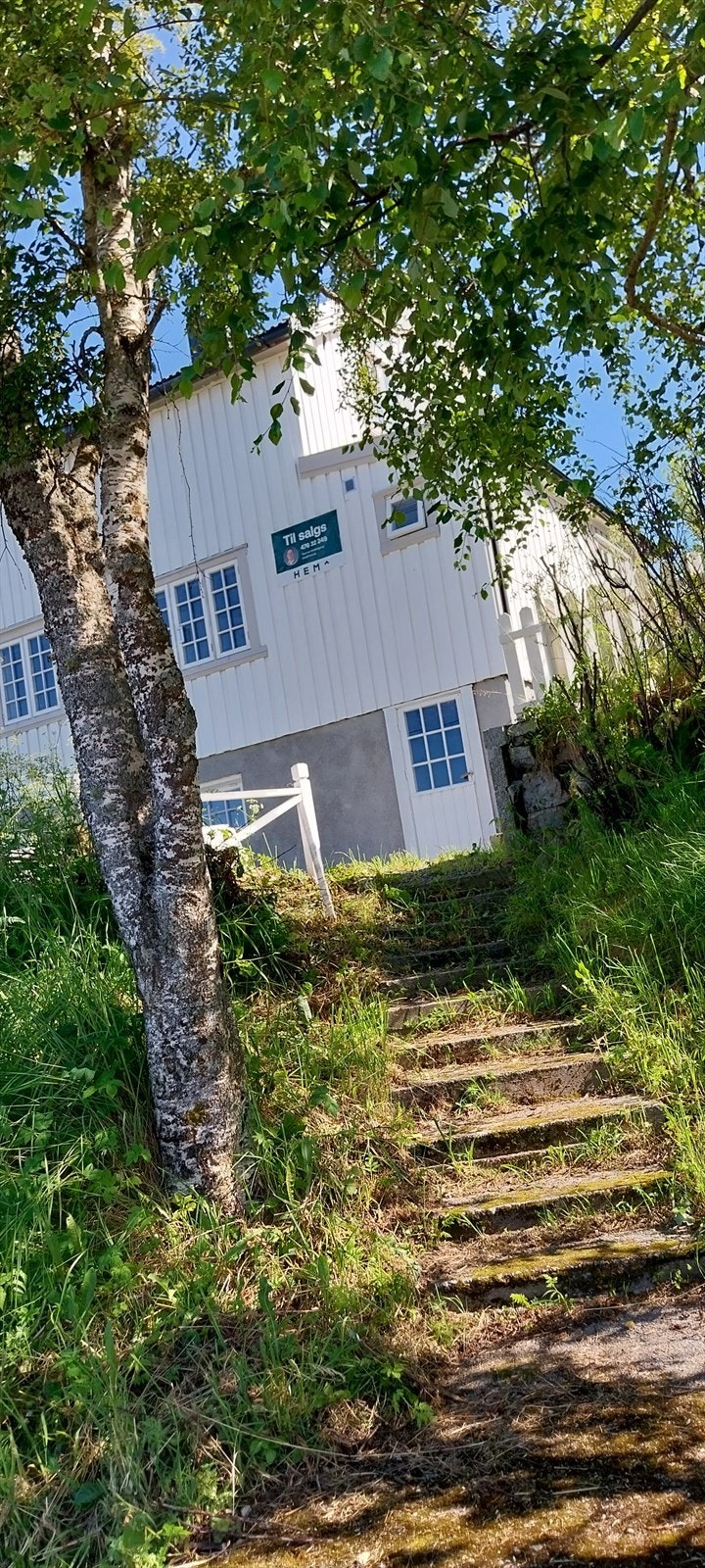 Trappoppgang fra vei. Galleribilde