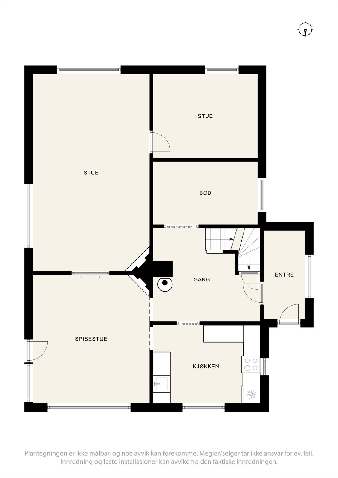 Plantegning- 1. etasje. Galleribilde