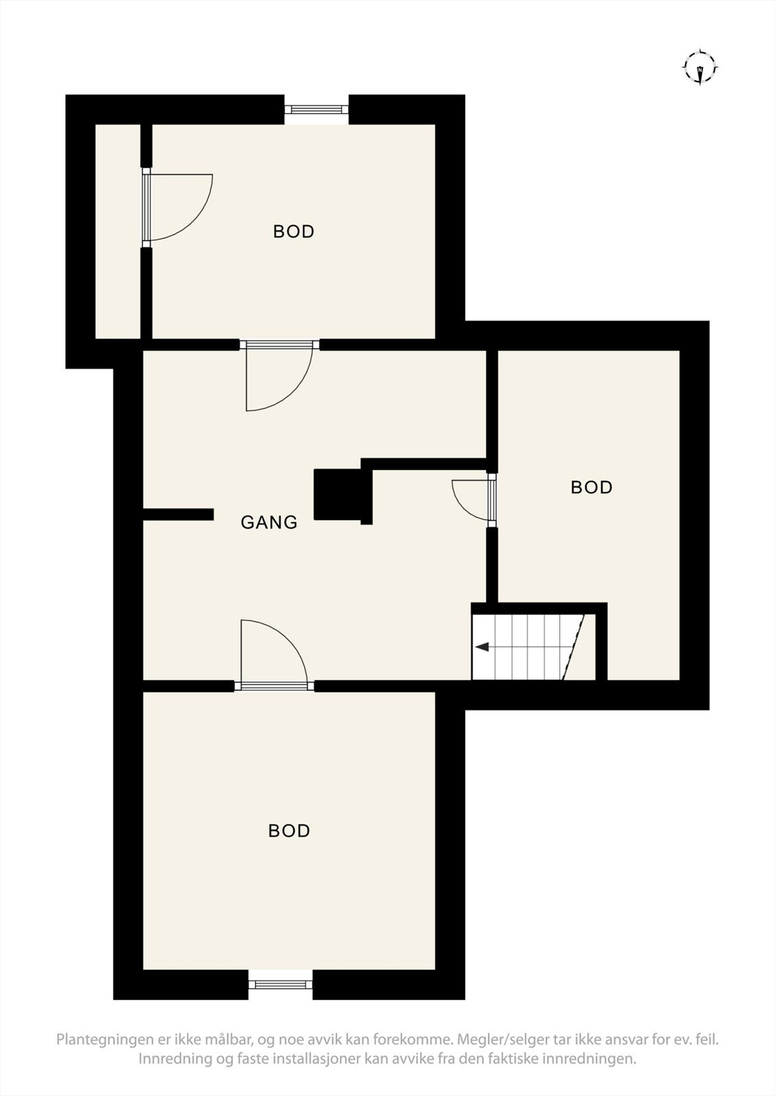 Plantegning - loft. Galleribilde