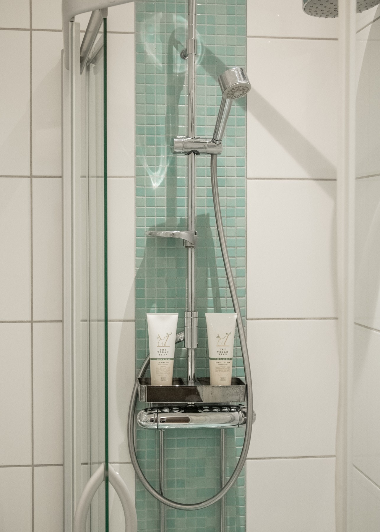 Badet har opplegg for vaskemaskin. Galleribilde