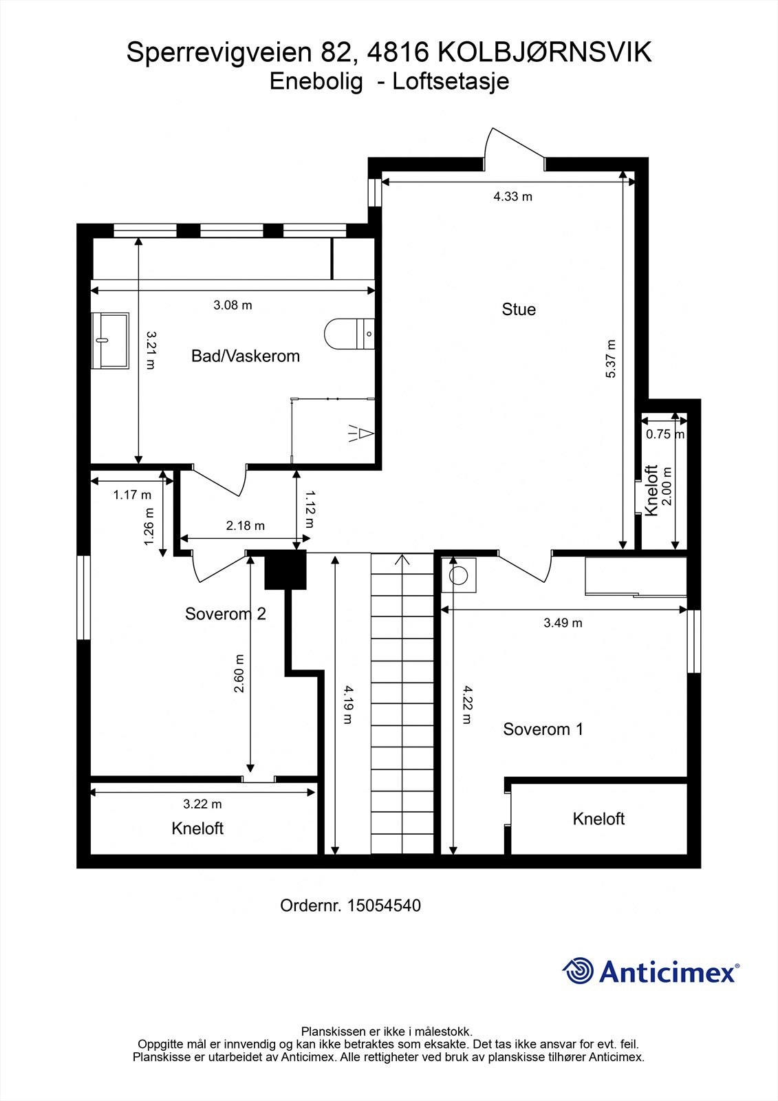 Plantegning 2. etasje Galleribilde